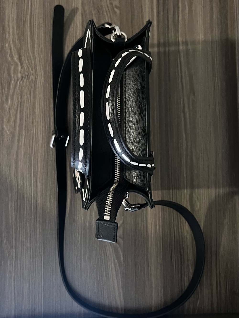 Karl Lagerfeld Black and White Logo Bag/Crossbody - Picture 5 of 7